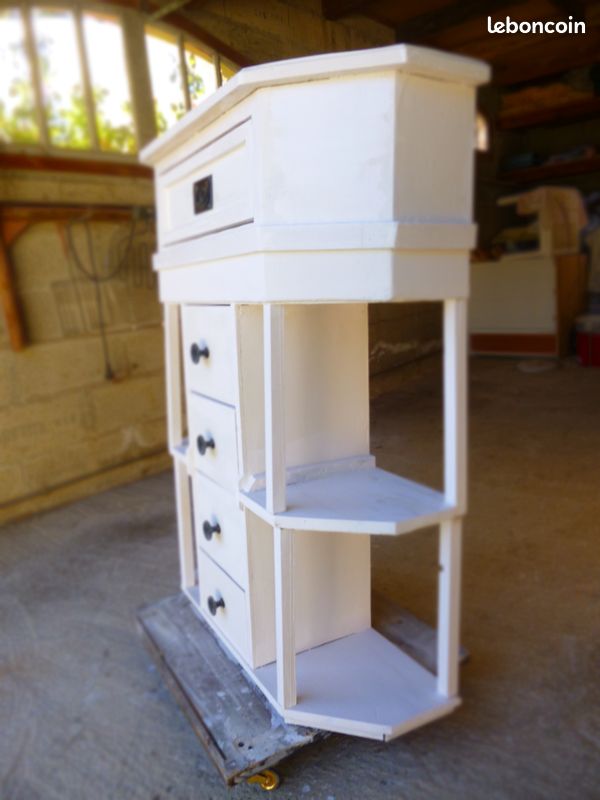 Petit meuble blanc 5 tiroirs (image 3)