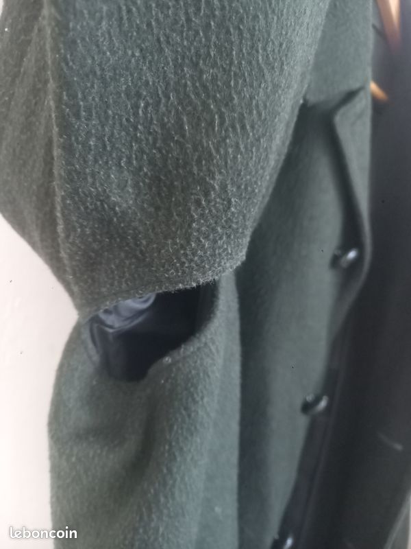 Manteau homme Tirol Loden vert foncé vintage – Taille 50 (image 8)