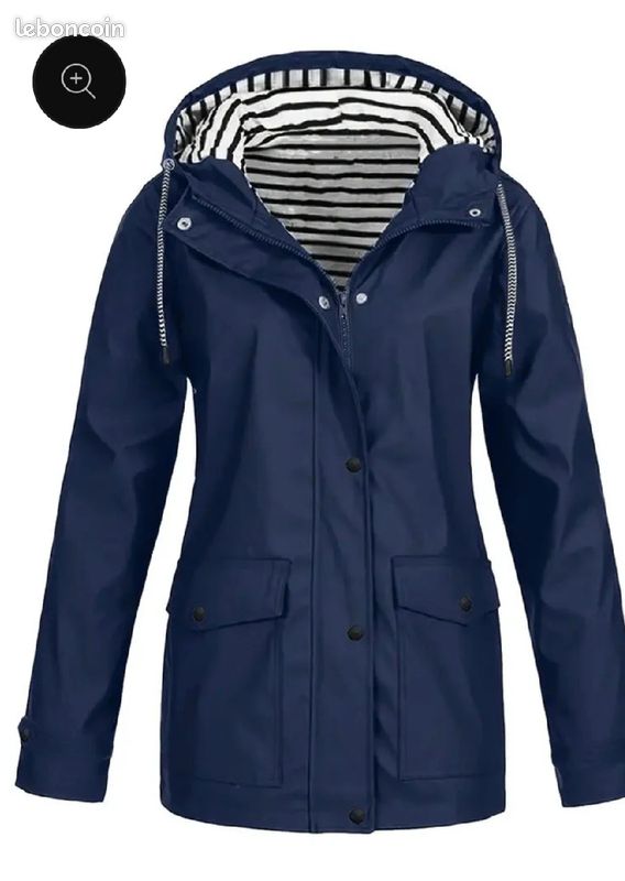 Imperméable bleu marine taille 40 femme (image 1)