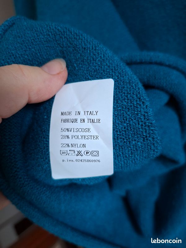 Pull bleu canard - Vtements
