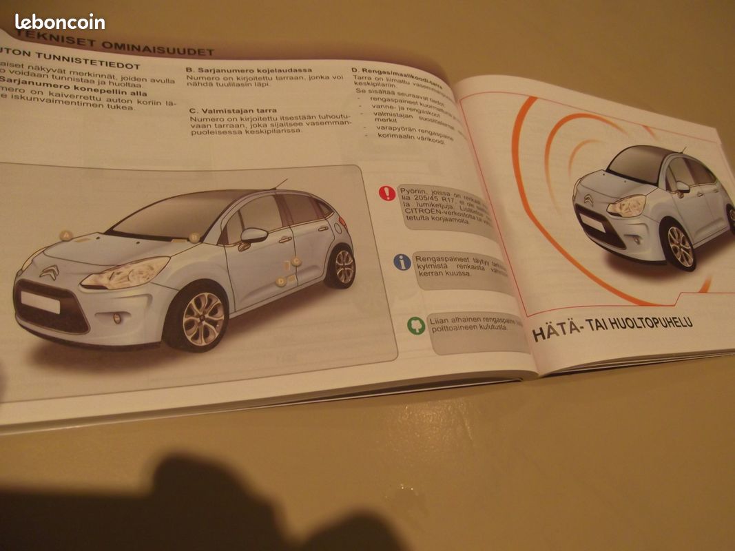 Guide d'utilisation citroen c3 ( langue finnois ) (image 2)