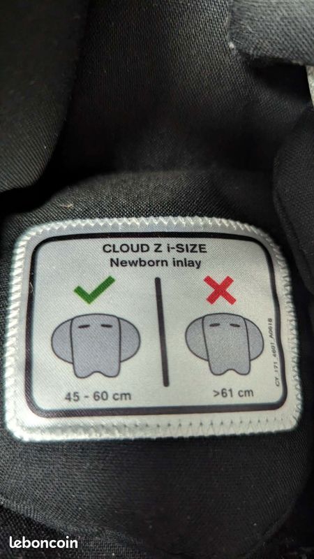 Siège auto / Cosy Cybex Platinium Cloud Z i-size noir (image 5)