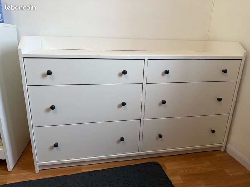 Commode 6 tiroirs IKEA HAUGA (image 1)
