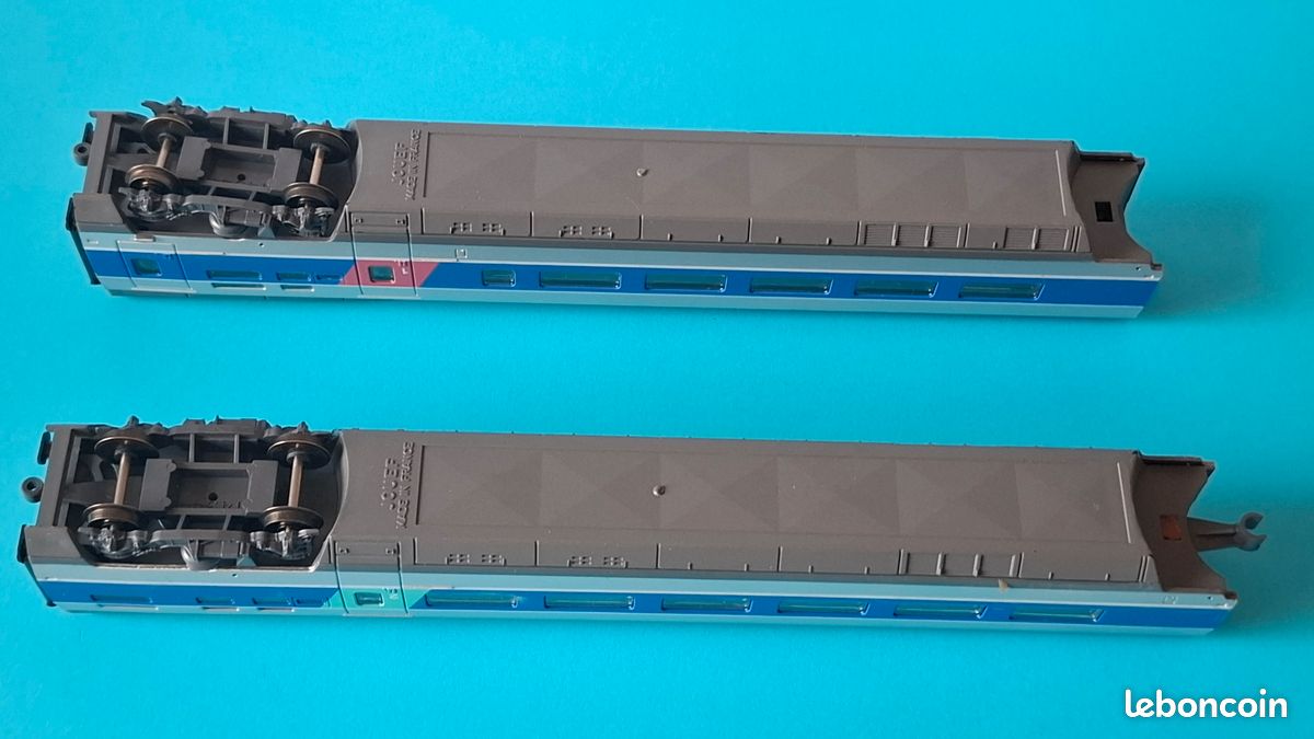 2 wagons tombereau FAS avec et sans passerelle, Sncf - REE WBSE012