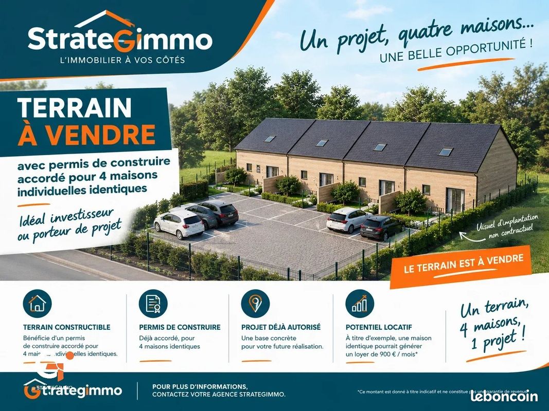 Terrain 1199 m² · aux Andelys · 1 199 m² · 118 000 €