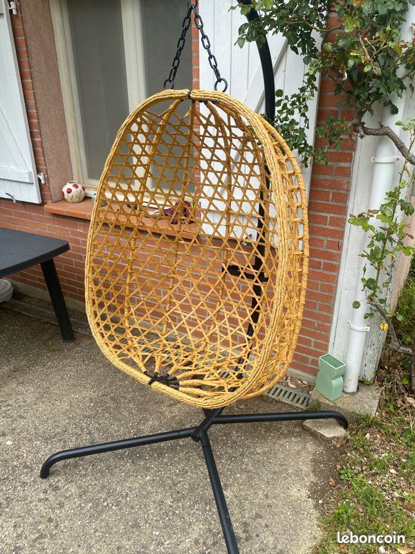 Fauteuil œuf suspendu (image 2)