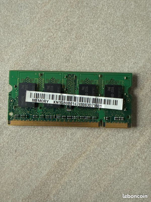 Mémoire RAM 1GB Samsung (image 2)