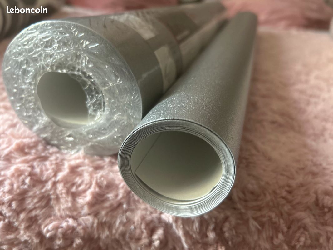 Rouleau papier peint Aluminium (image 3)