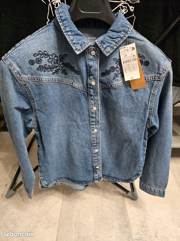 Chemise jean’s fille (image 1)