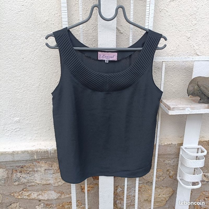Débardeur noir chic (image 1)