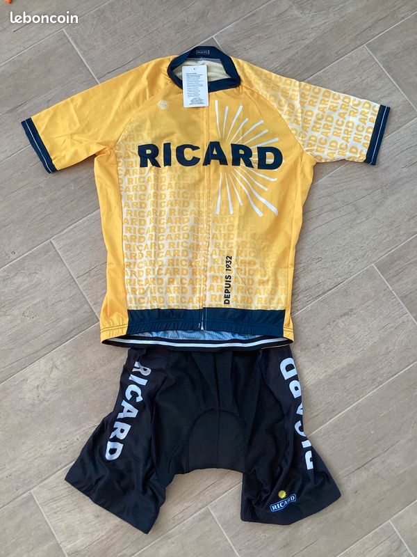 Maillot et cuissard de cycliste Ricard (image 1)