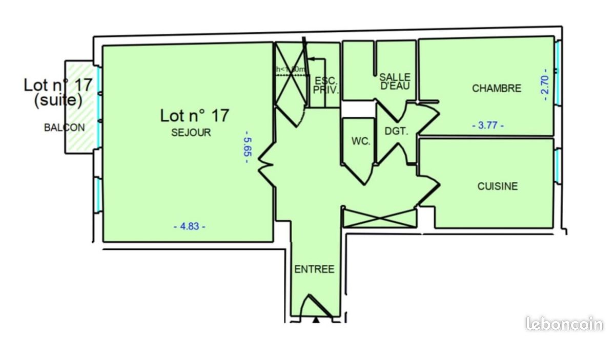 Appartement 5 pièces 111 m² (image 9)
