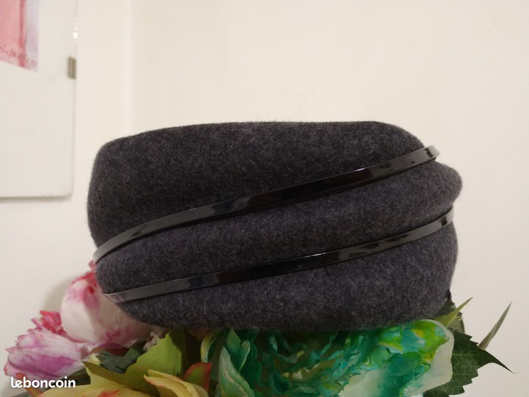 Chapeau toque tambourin feutre laine (image 7)