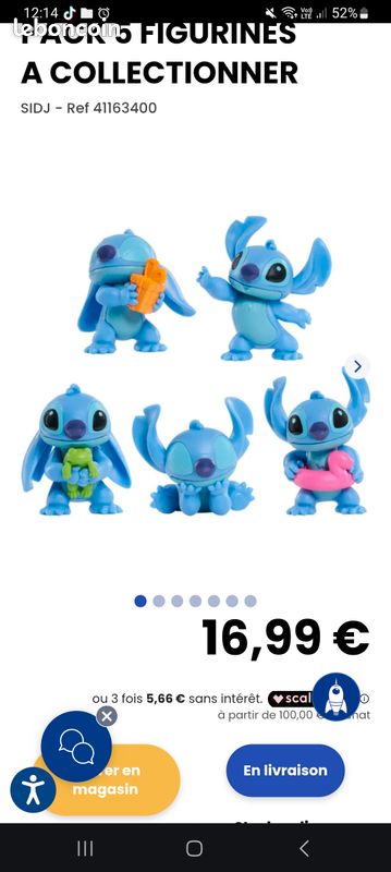 Coffret figurines stitch neuves envoi à 99cts (image 3)