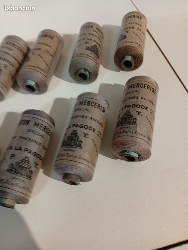Lot de 10 bobine coton Mercerisé (pour machine rapide) lot8 (image 4)