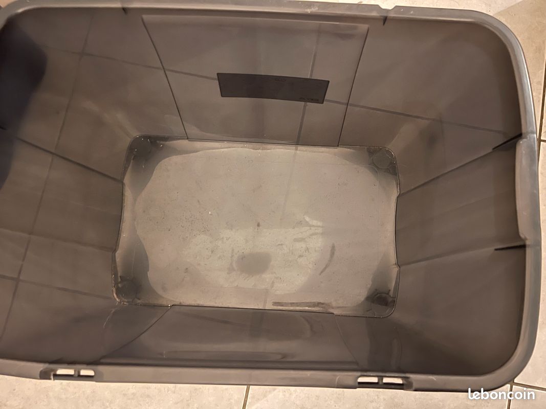 Caisse de rangement avec couvercle en plastique (image 3)