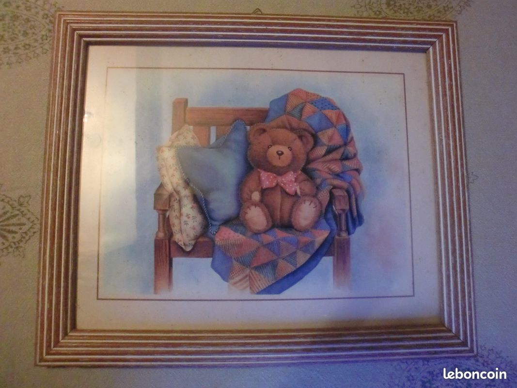 Joli CADRE rose OURS EN PELUCHE (image 2)