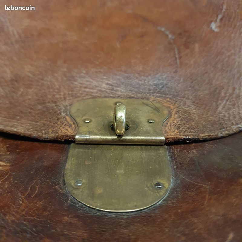 Sacoche De Selle Cheval Vintage En Cuir Marron - Fait Main, Estampillée