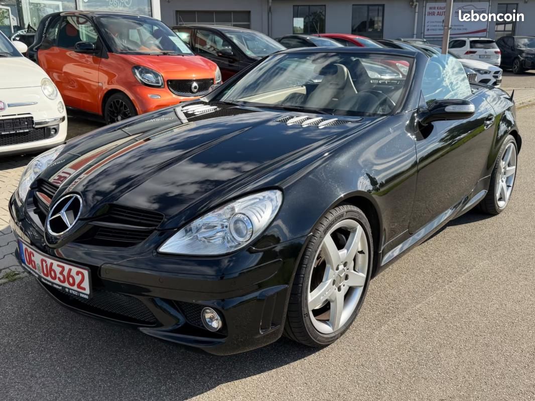 Mercedes SLK 55 AMG Roadster 360ch - 1 ère main Navi Sièges chauffants Pneus été (image 5)