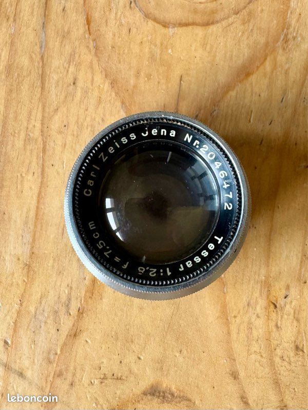 Objectif Carl Zeiss Jena Tessar 1:2,8 F=7,5 cm (image 1)