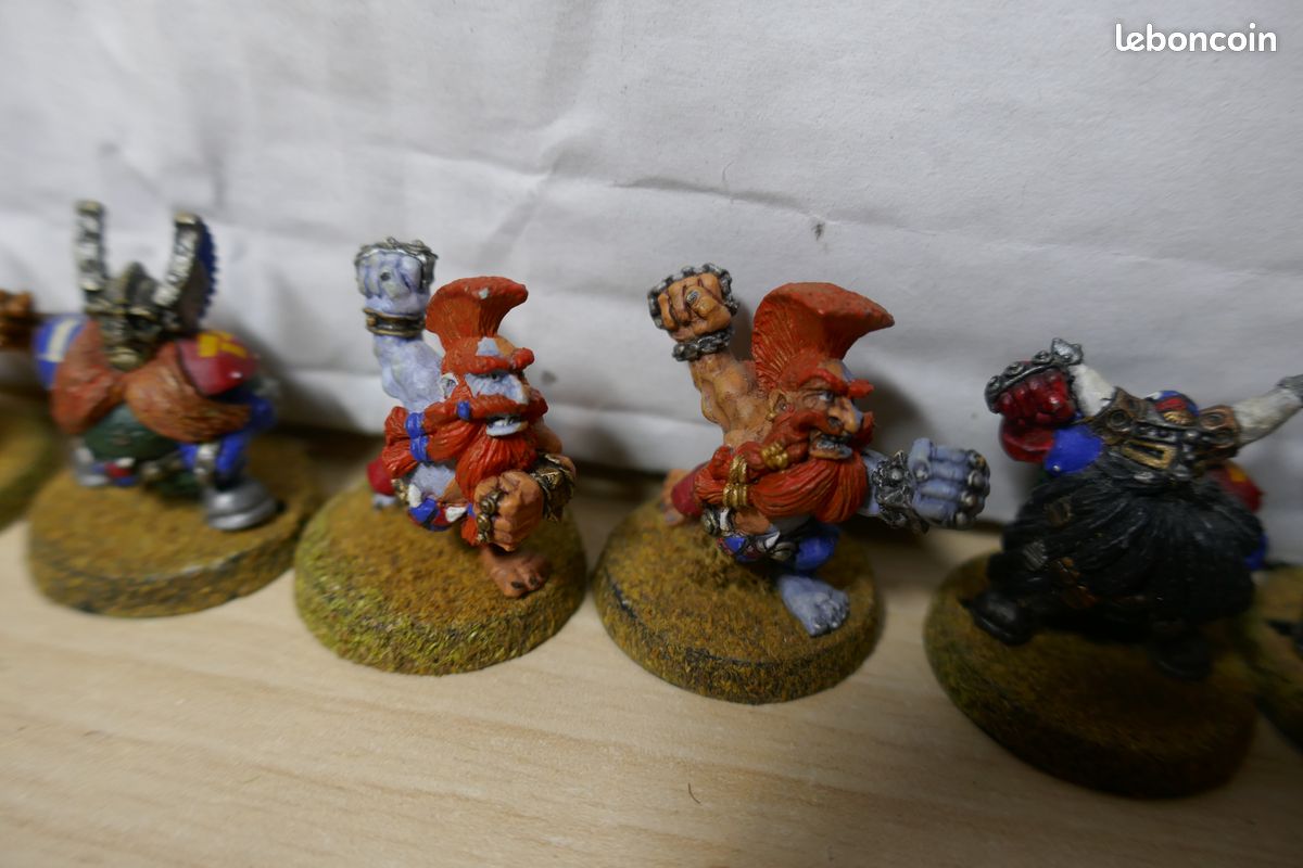 Equipe Nains Dwarves Dwarf métal Blood Bowl Bloodbowl games workshop (image 9)