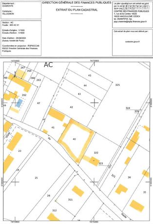 Terrain 1513 m² Villognon