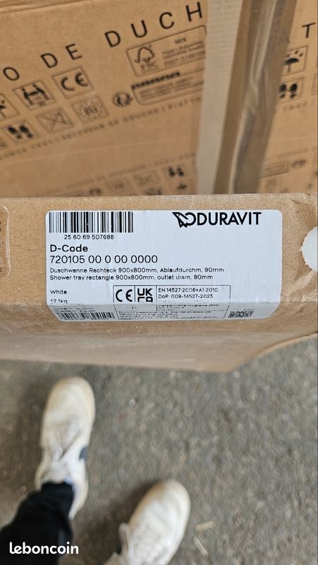 Receveur Duravit résine blanc (image 4)