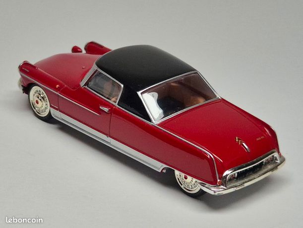 AU597 NOREV LIGNE NOIRE 1/43 CITROEN DS19 COUPE DANDY 1965 Ed Lim ROUGE 158051