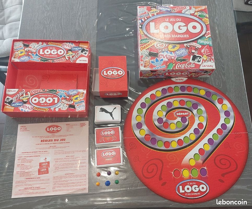 Jeu De Société Le Jeu Du Logo Et Des Marques Lansay - Complet - Occasion Très Bon état