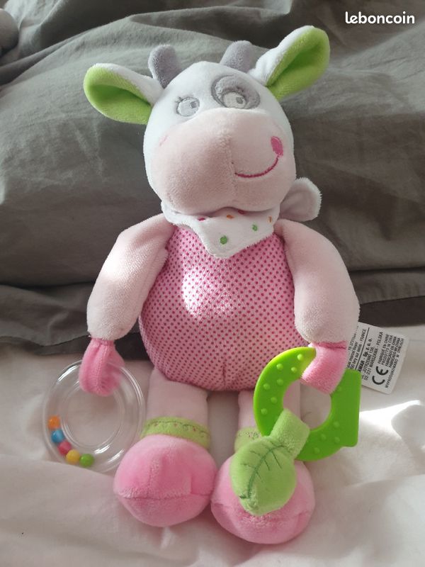 Peluche d'activité vache mots d'enfants (image 1)