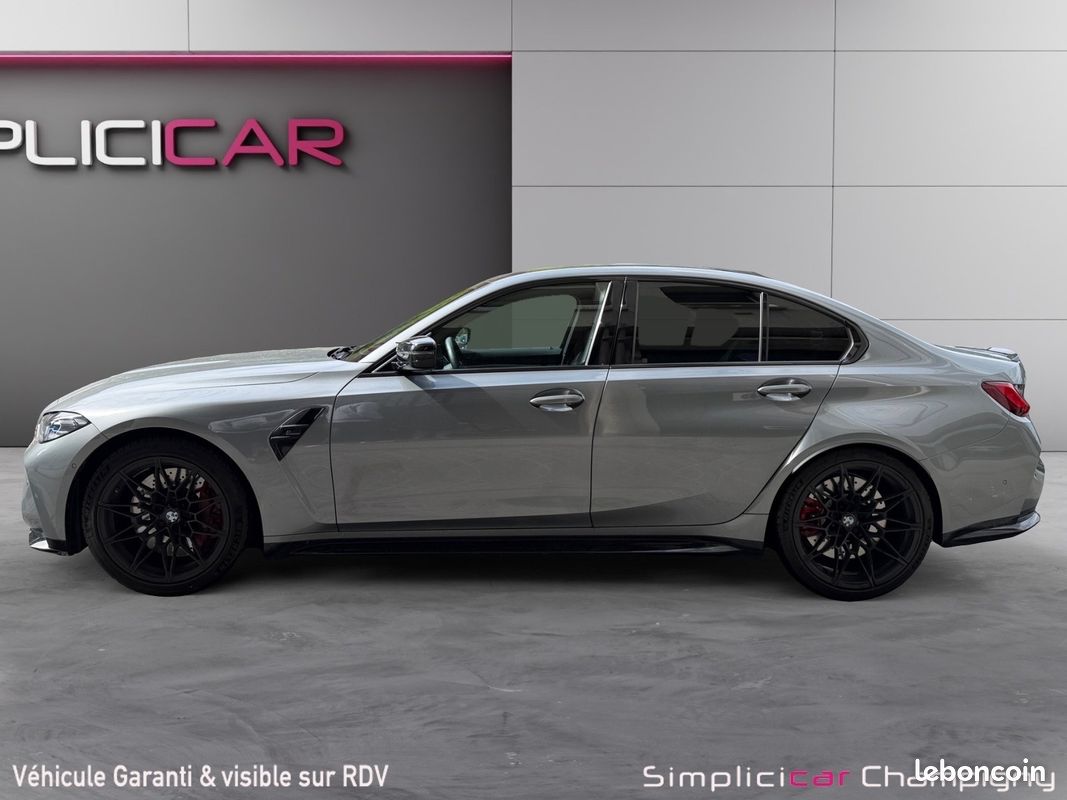 BMW M3 COMPETITION G80 510 ch BVA8 - TVA Apparente - Echappement Sport - Sièges confort - CarPlay (image 6)