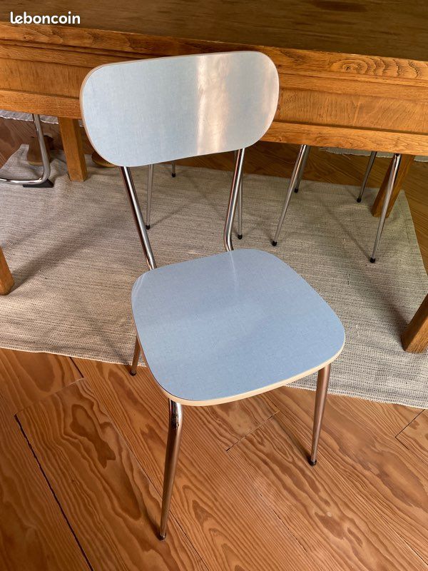 Buffet et Caisson cuisine Formica Bleu 1950 Réf 4362