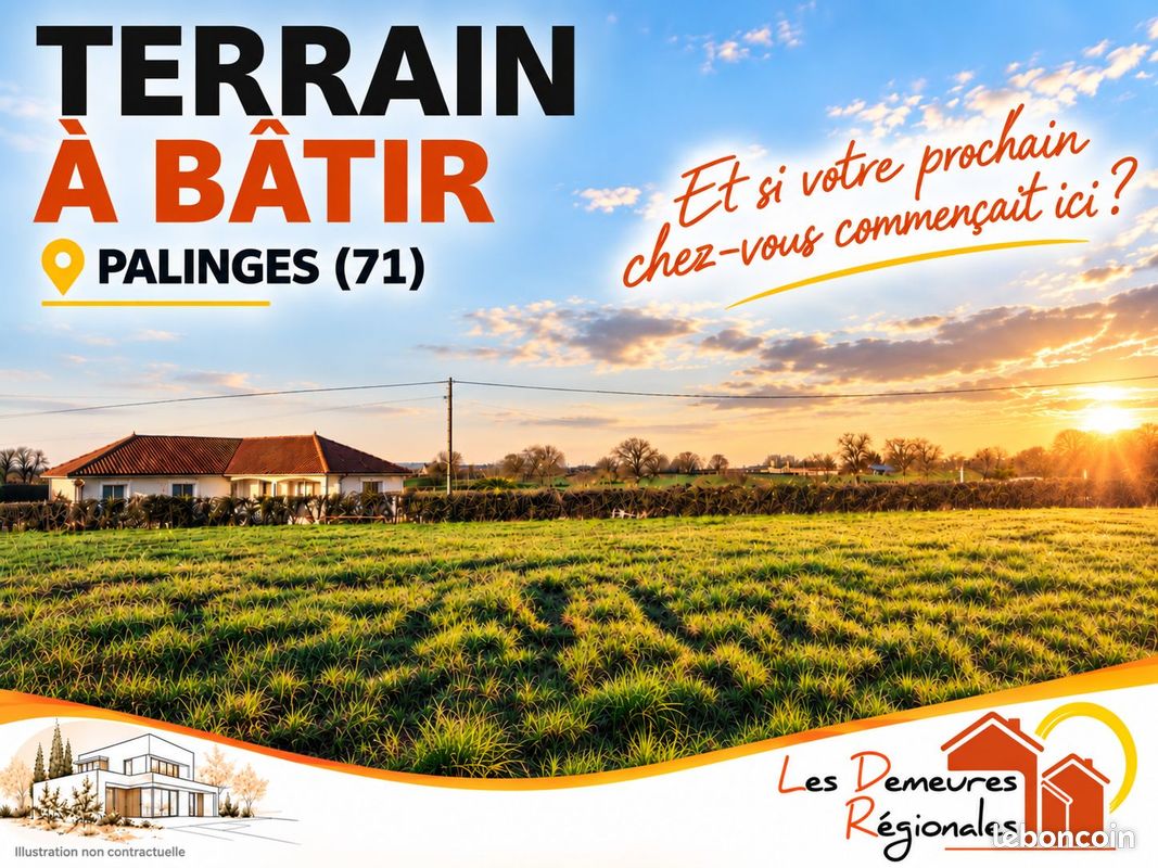 Terrain à bâtir de 900 m² à PALINGES (71) · 22 680 €
