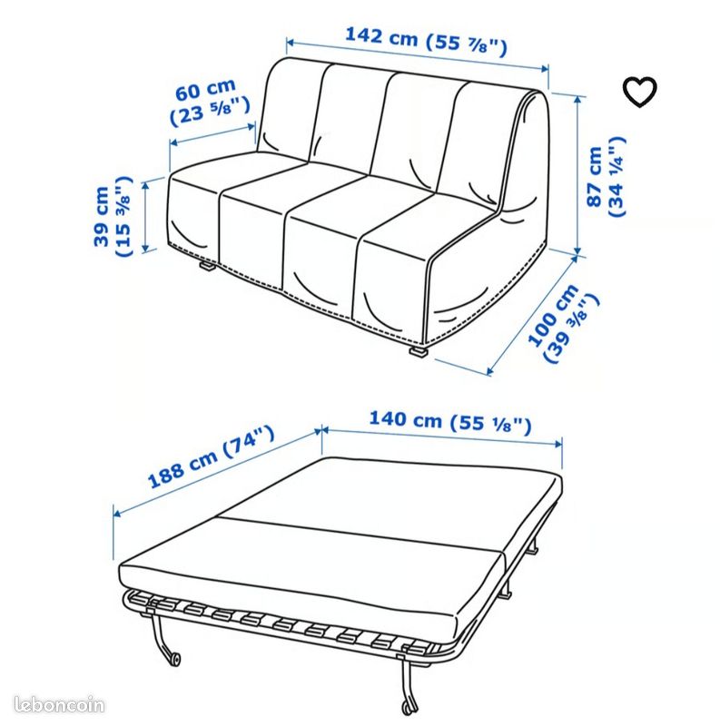 Bz ikea 140×190 (image 5)