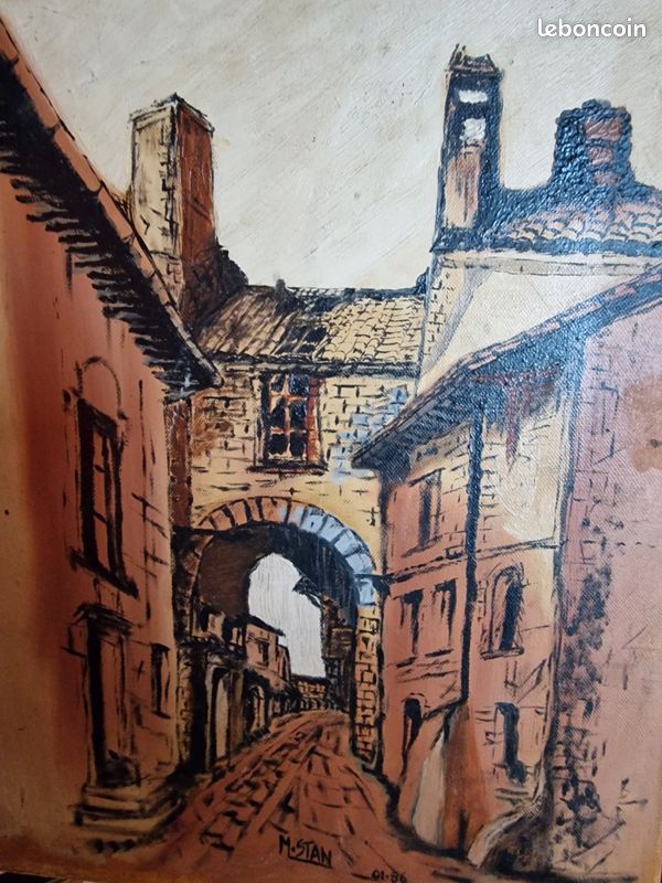 Tableau sur toile decor ruelle M.STAN 01.86 (image 1)