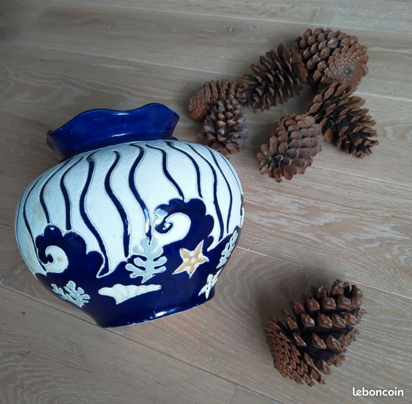 Cache pot à décor marin (image 3)