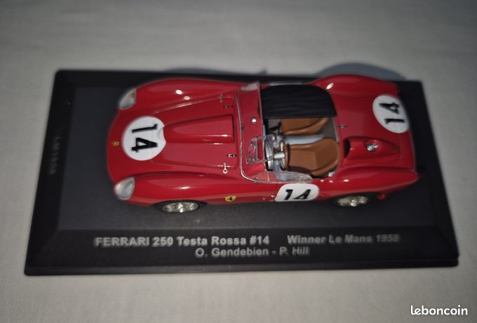Ferrari 250 Testa Rossa n°14 Vainqueur Le Mans 1958 Miniature 1/43 Ixo IXO LM1958 : Voitures miniatures de collection de grandes marques