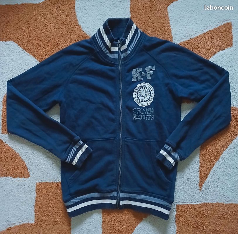 Sweat à zip Kaporal - Style Varsity / College | Taille S (image 1)