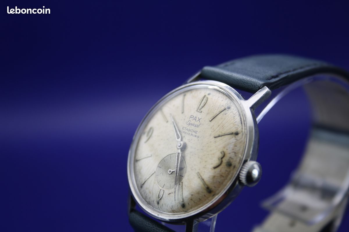 Montre Vintage De Plongée Mécanique PAX - 36mm - État NOS (New Old Stock) - Occasion