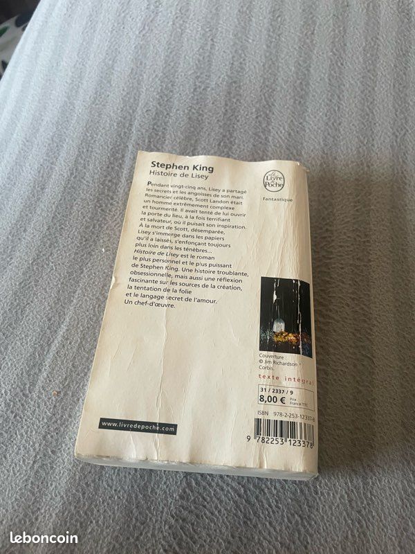 Livre de Stephen King : Histoire de Lisey (image 2)