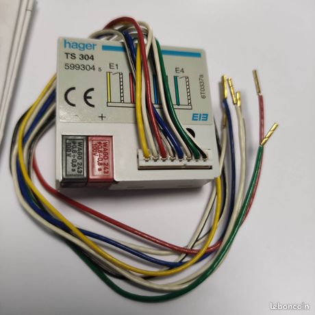 HAGER / TS300 / TS304 / Module 4 entrées à encastrer Tebis TS EUR 86,00 - FR