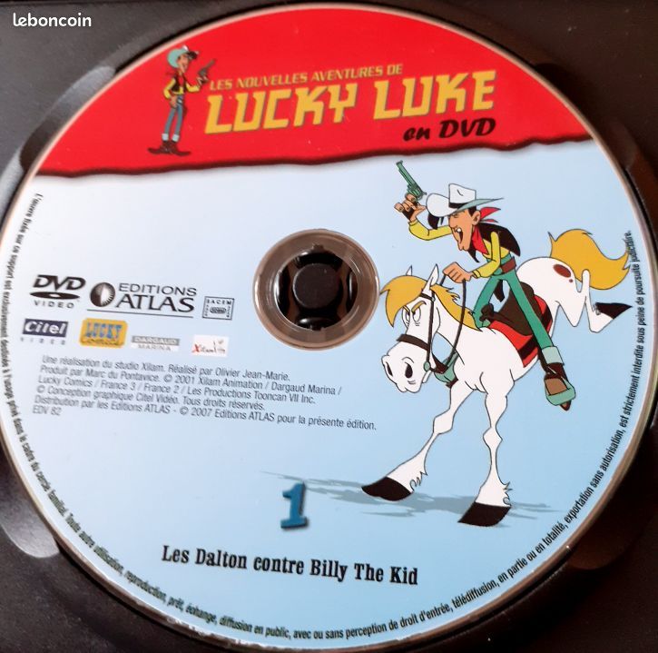 VD – Enfants -Dessin animé – Lucky Luke – Les Dalton contre Billy The Kid (image 3)