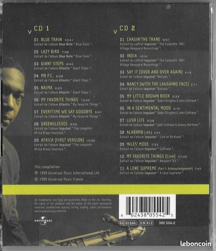 CD John Coltrane (image 2)
