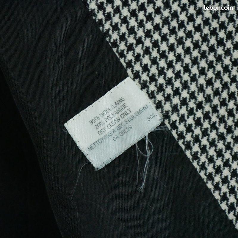 Blazer Noir à Carreaux Aquascutum - Taille UK 6 / IT 38 - Laine - Pour Femme - Jamais Porté