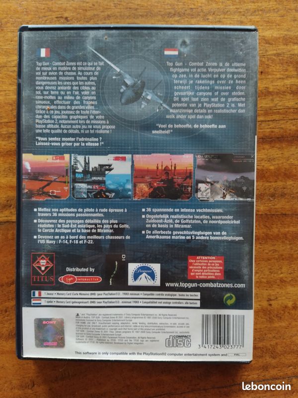 Top gun combat zones PS2 (image 3)