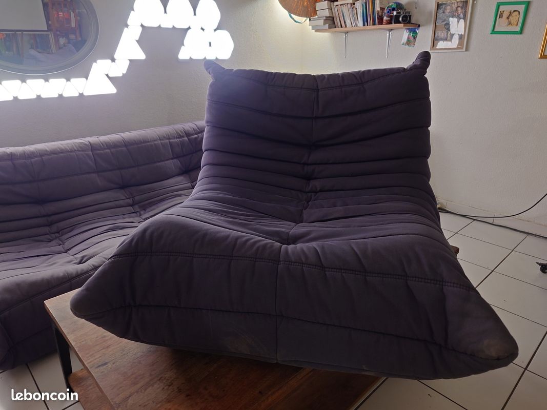 đïžÂ Ensemble LIGNE ROSET Togo Grande banquette + Angle + Chauffeuse, đ đș (image 11)