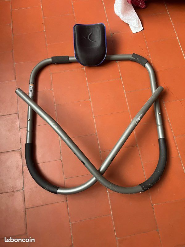 Appareil à Abdominaux - Machine à Crunch Noire - Fitness - Occasion