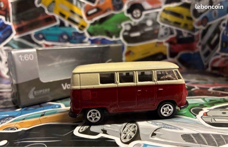 Volkswagen Combi T1 1963 1:60 Welly + boîte - miniature VW Bus (image 5)