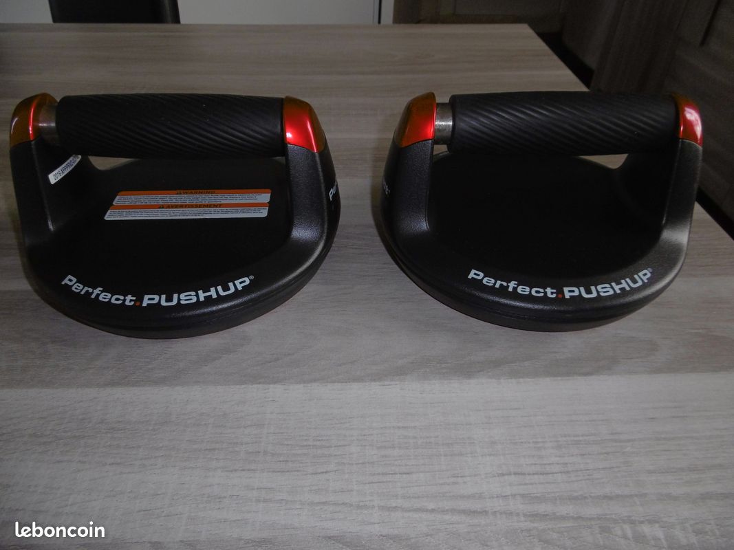 Perfect Pushup Original Par Bodyrev - Paire De Poignées Rotatives Noires - Occasion