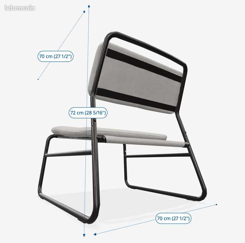 2 Fauteuils Orrsta gris clair LINNEBÄCK (image 6)